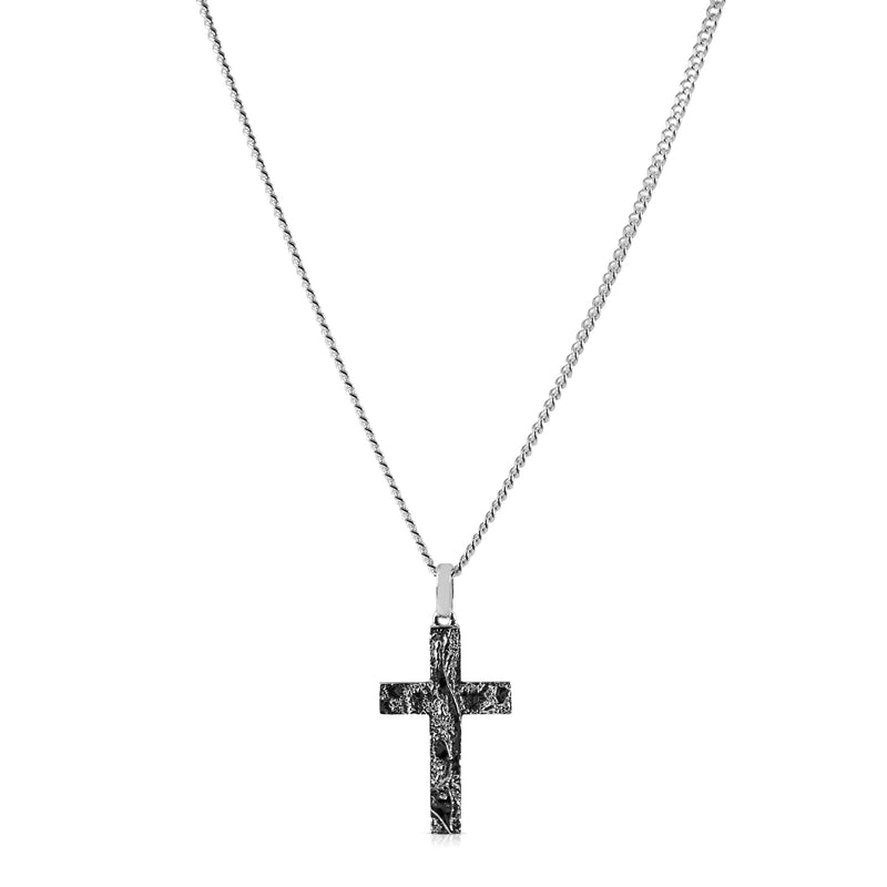 925 Silber Halsketten Set mit Kreuz Anhänger und Snake Kette robust einstellbar elegant und langlebig Sprezzi Fashion