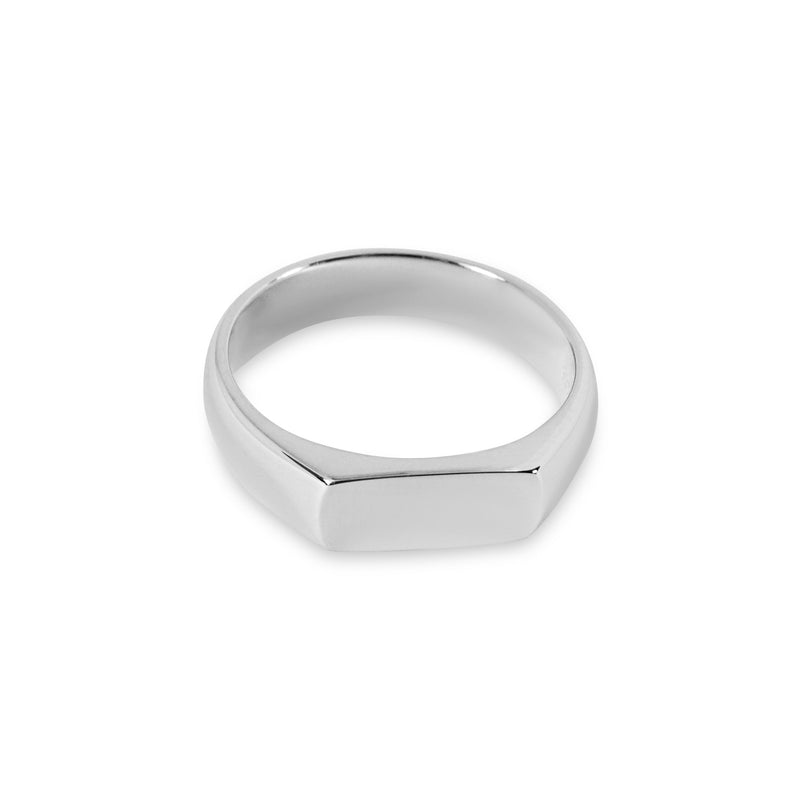 Luxurioeser Herrenring aus 925 Silber minimalistisch und handgraviert Sprezzi Fashion