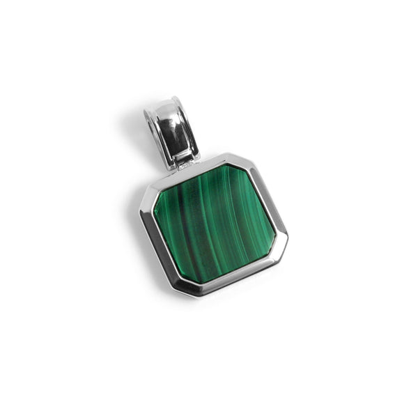 Malachit Anhänger aus 925 Sterling Silber Handgefertigt Mit Edlem Glanz und Hochwertiger Verarbeitung Zeitloses Schmuckstück Sprezzi Fashion