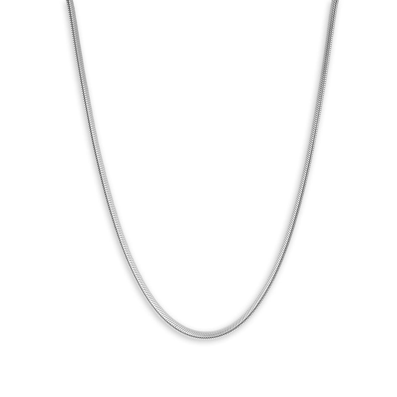 Minimalistische Snake Kette aus 925 Silber fuer Herren mit edlem Glanz Sprezzi Fashion