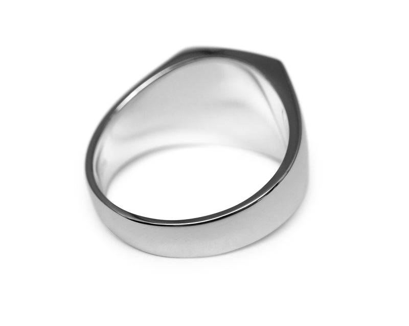 Minimalistischer Herren Siegelring aus poliertem 925 Sterling Silber, zeitloses Design für modernen Look Sprezzi Fashion