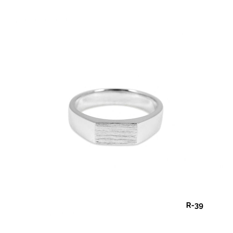 Herren Silberring im minimalistischen Raw Stil, handgemacht aus 925 Sterling Silber, Gewicht 7 Gramm R-39 Sprezzi Fashion
