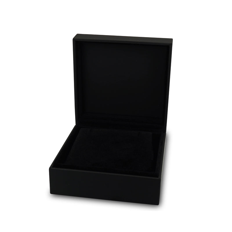Premium Halsketten Aufbewahrungsbox aus schwarzem Leder mit elegantem Design ideal zur stilvollen Aufbewahrung von Schmuck Sprezzi Fashion