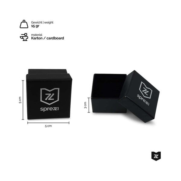 Light ring storage box made of sturdy cardboard, ideal for secure jewelry storage and gift packaging Sprezzi Fashion