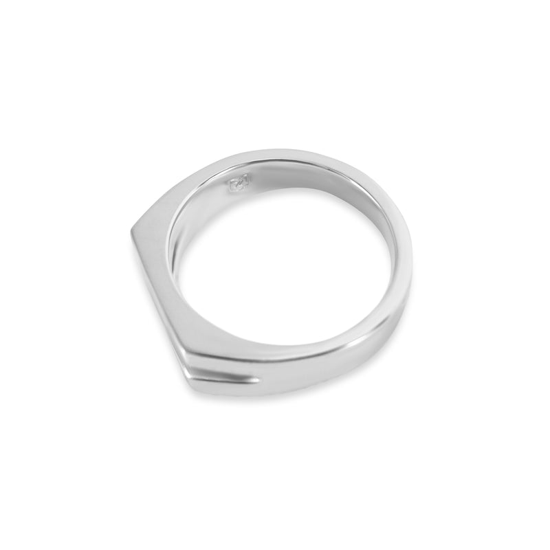 Ring Split Silber 925 Sterling fuer Herren handgefertigt minimalistisch elegant stilvoll Sprezzi Fashion