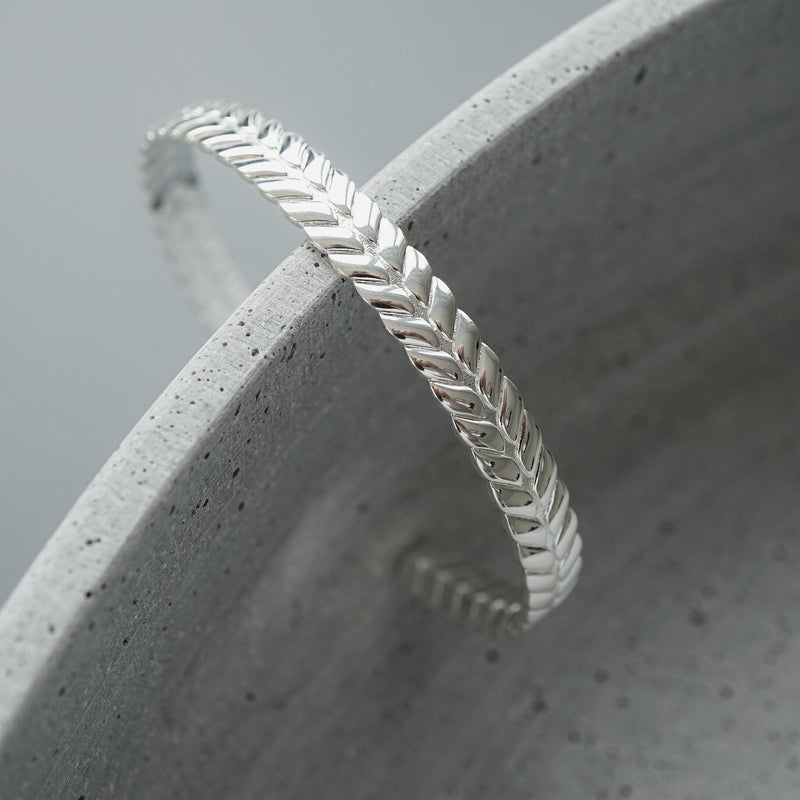 Herren Armreif aus 925 Sterling Silver mit klassischem Roman Design graviert mit römischen Zahlen Sprezzi Fashion