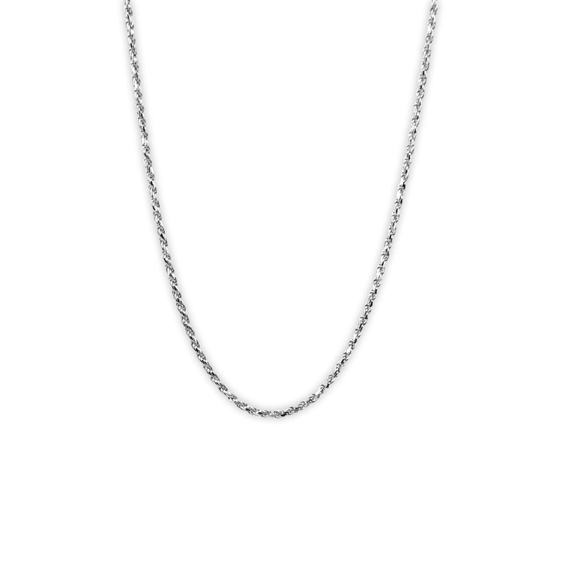 Rope Halskette aus 925 Sterling Silber mit verstellbarer Laenge und stabilem Verschluss Sprezzi Fashion