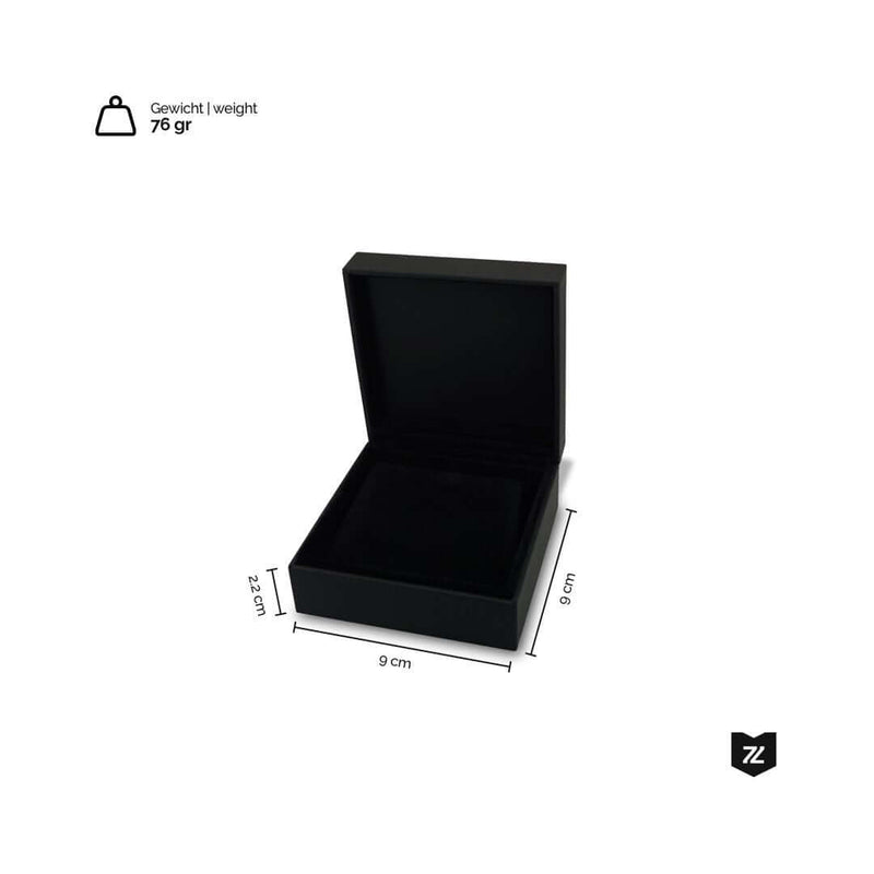Schmuckbox für Halsketten im minimalistischen Design in Schwarz mit 76 Gramm Gewicht für moderne Eleganz Sprezzi Fashion