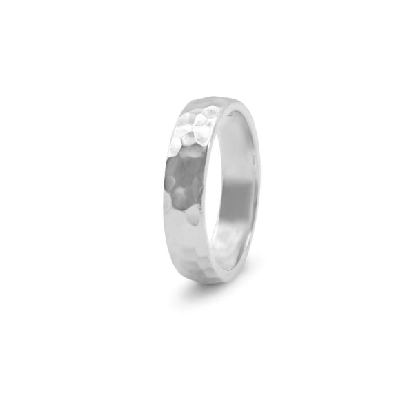 Herren Bandring aus 925 Silber gehämmert robust und stilvoll Sprezzi Fashion