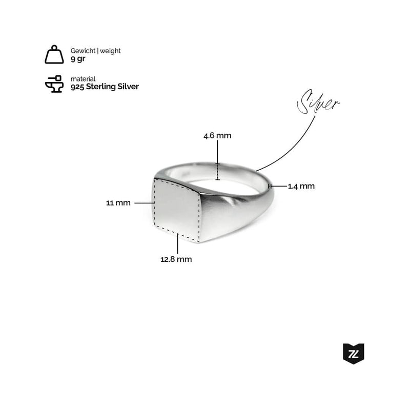 Handgefertigter Silberring aus 925 Sterling Silber Gewicht 9 Gramm elegantes und minimalistisches Design Sprezzi Fashion