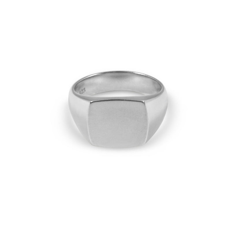 Wasserfester mattierter Silberring mit elegantem Design Sprezzi Fashion