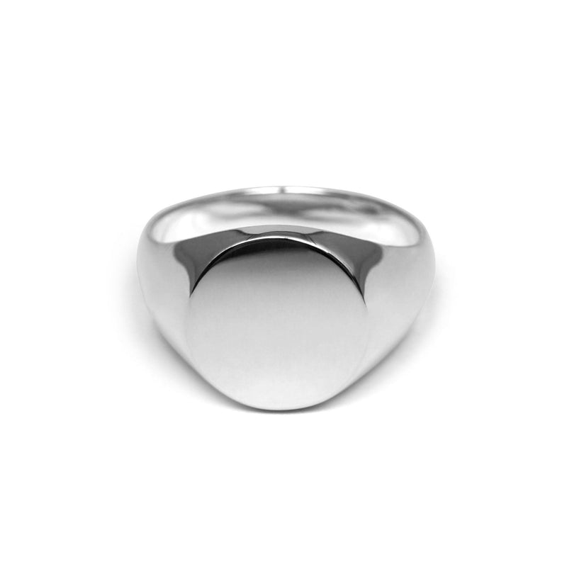 Eleganter Herren Siegelring aus 925 Sterling Silber mit polierter Oberfläche für einen zeitlosen Look Sprezzi Fashion