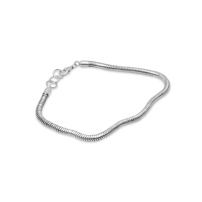 Stilvolles Silber Snake Armband im Herringbone Stil gefertigt aus feinem 925 Sterling Silver Sprezzi Fashion