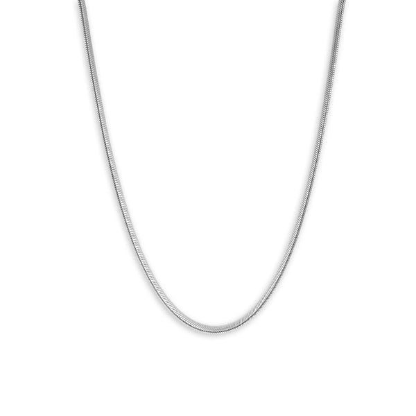 Stilvolle Snake Kette aus 925 Sterling Silber mit glänzendem Finish handgefertigt für modernen Look.Sprezzi Fashion