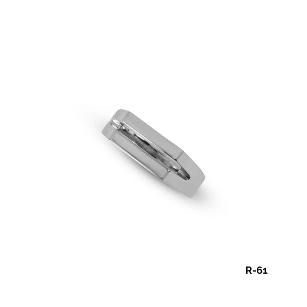 Minimalistischer Split Ring aus massivem 925 Sterling Silber handgefertigt mit polierter Oberfläche elegantes Herrenaccessoire Sprezzi Fashion