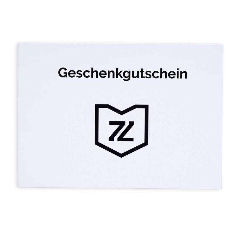 Sprezzi Gutschein Karte mit edler Goldschrift und luxuriöser Optik Sprezzi Fashion