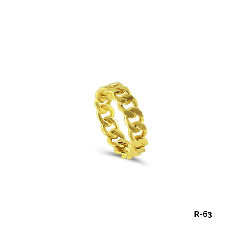 Herrenring mit feiner Struktur aus vergoldetem 925 Sterling Silber minimalistisch und edel verarbeitet Sprezzi Fashion