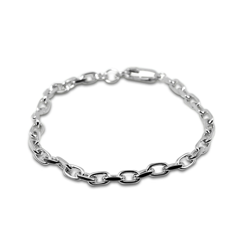 Toggle Armband aus 925 Sterling Silber fuer Herren robust mit klassischem Verschlussdesign Sprezzi Fashion