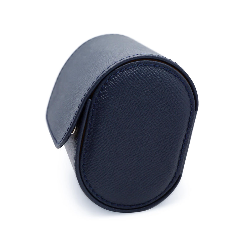 Elegante Uhrenrolle aus blauem Leder fuer eine Uhr perfekte Geschenkidee Sprezzi Fashion