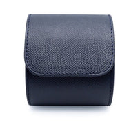 Uhrenrolle aus blauem echtem Leder fuer eine Uhr ideal zum Schutz und Aufbewahren von Uhren Sprezzi Fashion