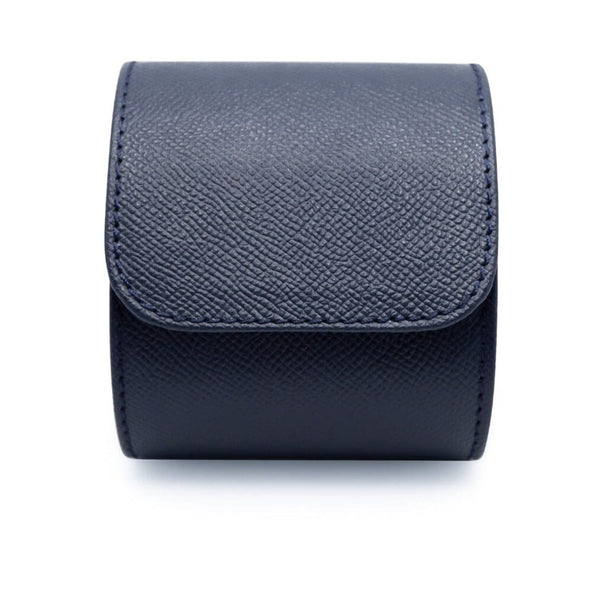 Uhrenrolle aus blauem echtem Leder fuer eine Uhr ideal zum Schutz und Aufbewahren von Uhren Sprezzi Fashion