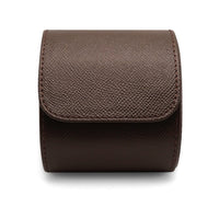 Edle braune Uhrenrolle aus echtem Leder für eine Uhr ideal zum Reisen und Aufbewahren Sprezzi Fashion