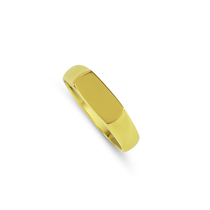 Zeitloser minimalistischer Herrenring mit 18k Gold plating fuer jeden Anlass Sprezzi Fashion