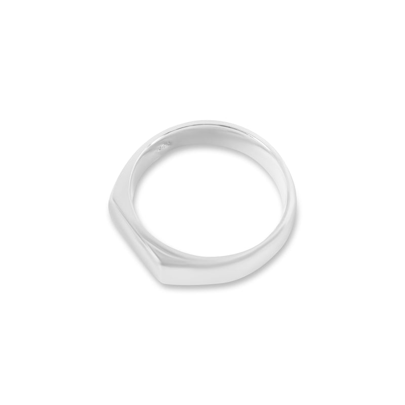 Zeitloser minimalistischer Herrenring aus 925 Silber fuer jeden Anlass Sprezzi Fashion