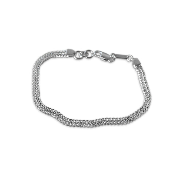 Armreif Feather & Mesh Armband Set Silber Set Sprezzi 