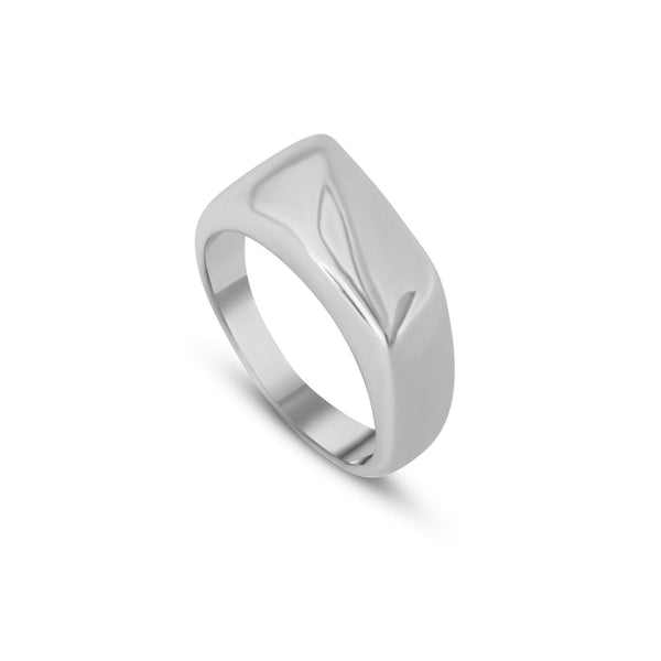 Edelstahl Ring Silber Drop Ringe Sprezzi Silver Edelstahl minimalistisch
