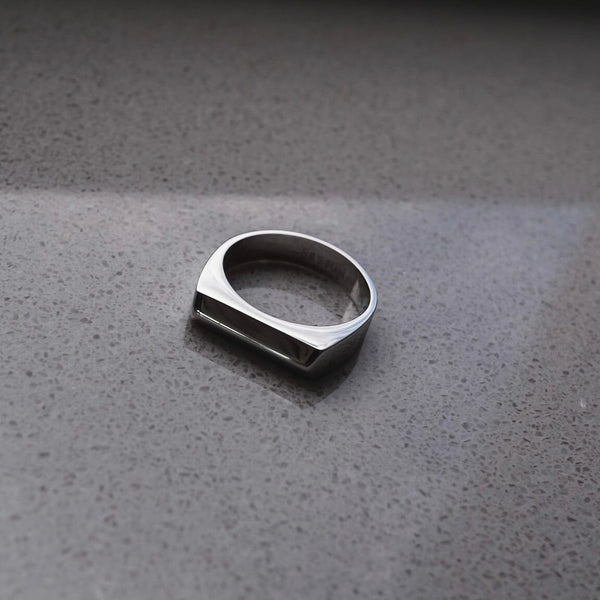 Edelstahl Ring Silber Ringe Sprezzi Silver Edelstahl minimalistisch