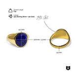 Ring Oval mit verschiedenen Steinen Ringe Sprezzi 