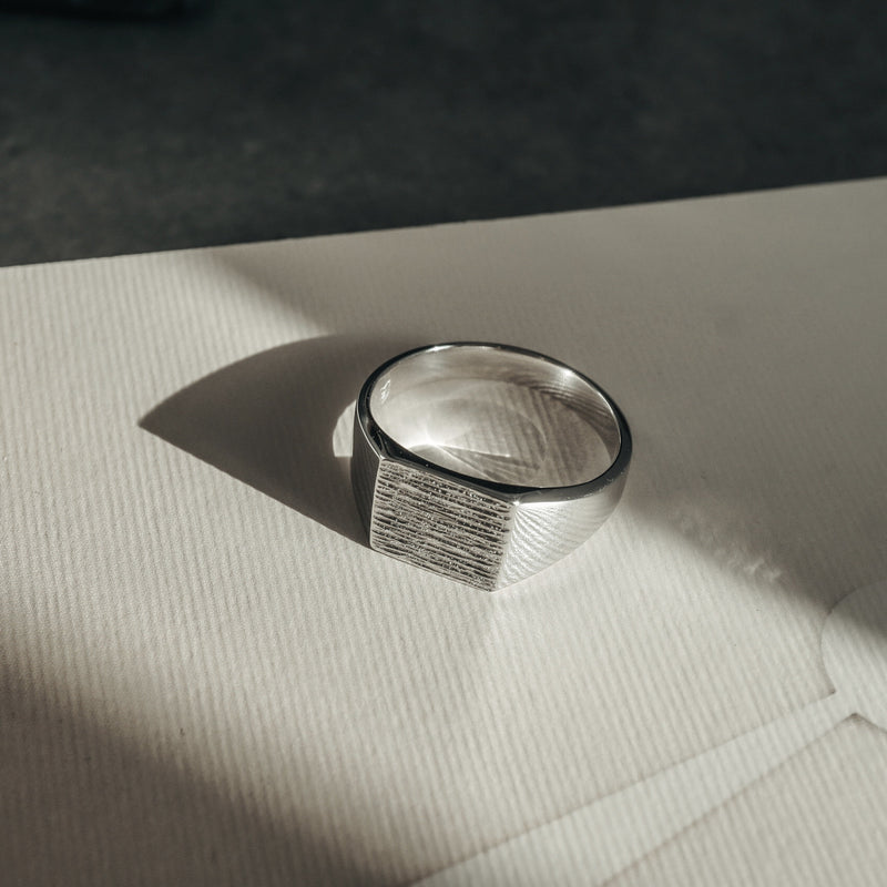 Minimalistischer Herren Ring aus 925 Sterling Silber handmade Sprezzi Fashion