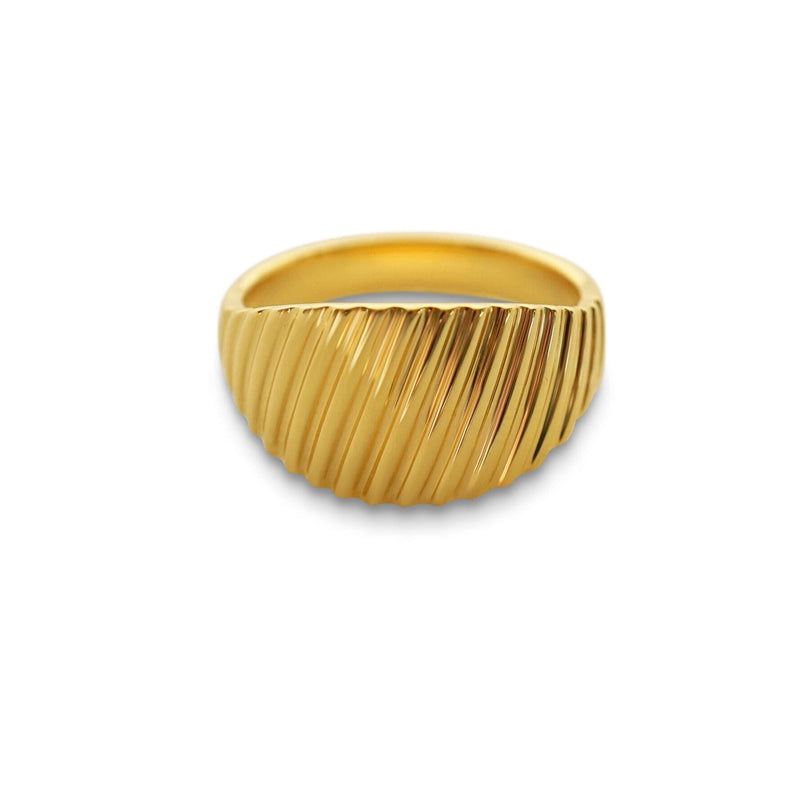Männer Ring aus Silber und Gold minimalistisch handgemacht