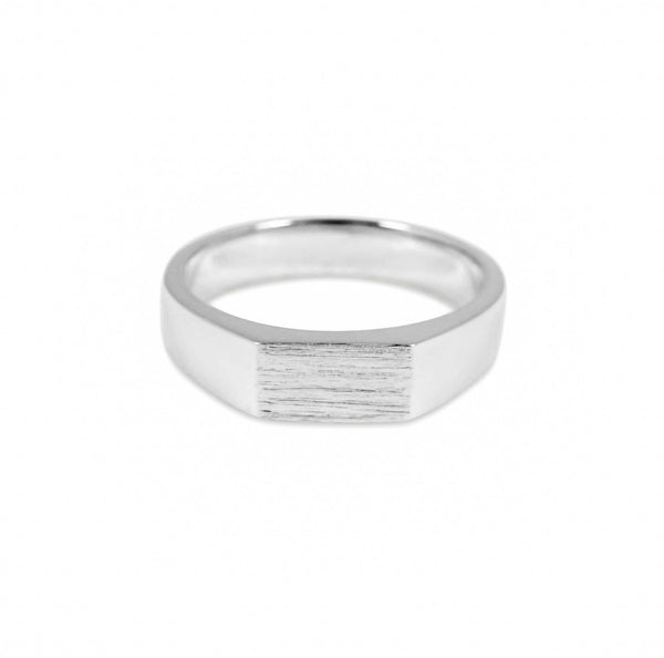 Ring Silver & Gold Raw Thin Ringe Sprezzi 54 Silver 925 Sterling Silber minimalistisch Herrenring