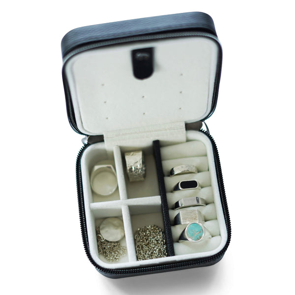 Schmuckbox Aufbewahrung Reisetasche für Ringe, Armbänder, Halsketten