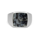 Siegelring mit Stein Agate Blau Ringe Sprezzi 