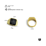 Siegelring Onyx Gold Octagonal Ringe Sprezzi 