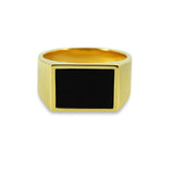 Siegelring Onyx Wide Ringe Sprezzi 54 Black Gold