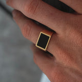Siegelring Onyx Wide Ringe Sprezzi 
