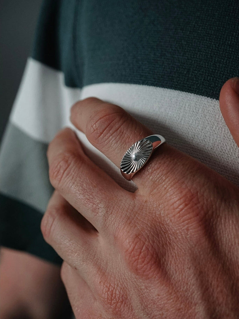Männer Ring aus 925 Sterling Silber minimalistisch Sprezzi Fashion