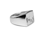 Siegelring Weiß Ringe Sprezzi Fashion 
