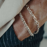 Silber Armband Set Toggle & Wheat Set Sprezzi 